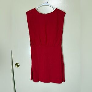 Chic Scarlet Mini Dress